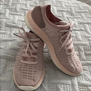Under Armour dusty pink sneakers